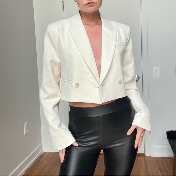 Sophie Rue Jackets & Blazers - Chic White Cropped Blazer